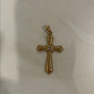14k Gold Cross Pendant